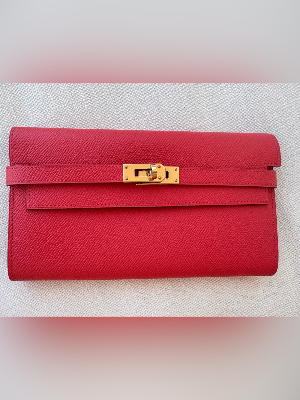 Hermes Kelly epsom longue wallet with seal